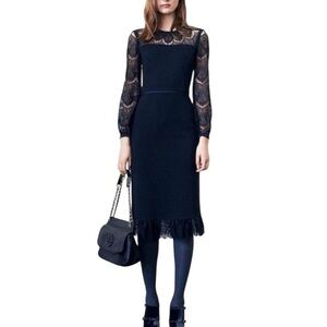 Tory Burch Tiana Lace Wool Dress